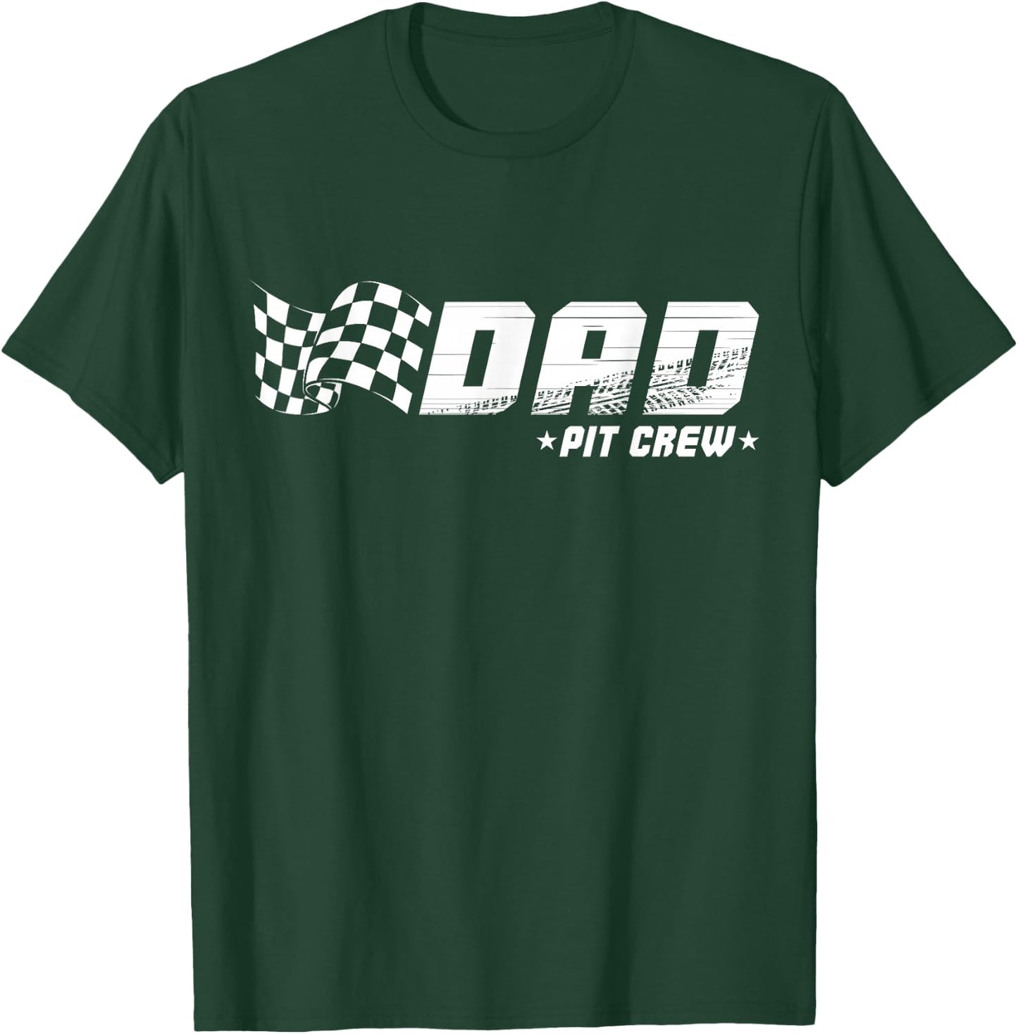 Dad Pit Crew Race Car Birthday Family Racing T-Shirt - T-Shirt | Forest