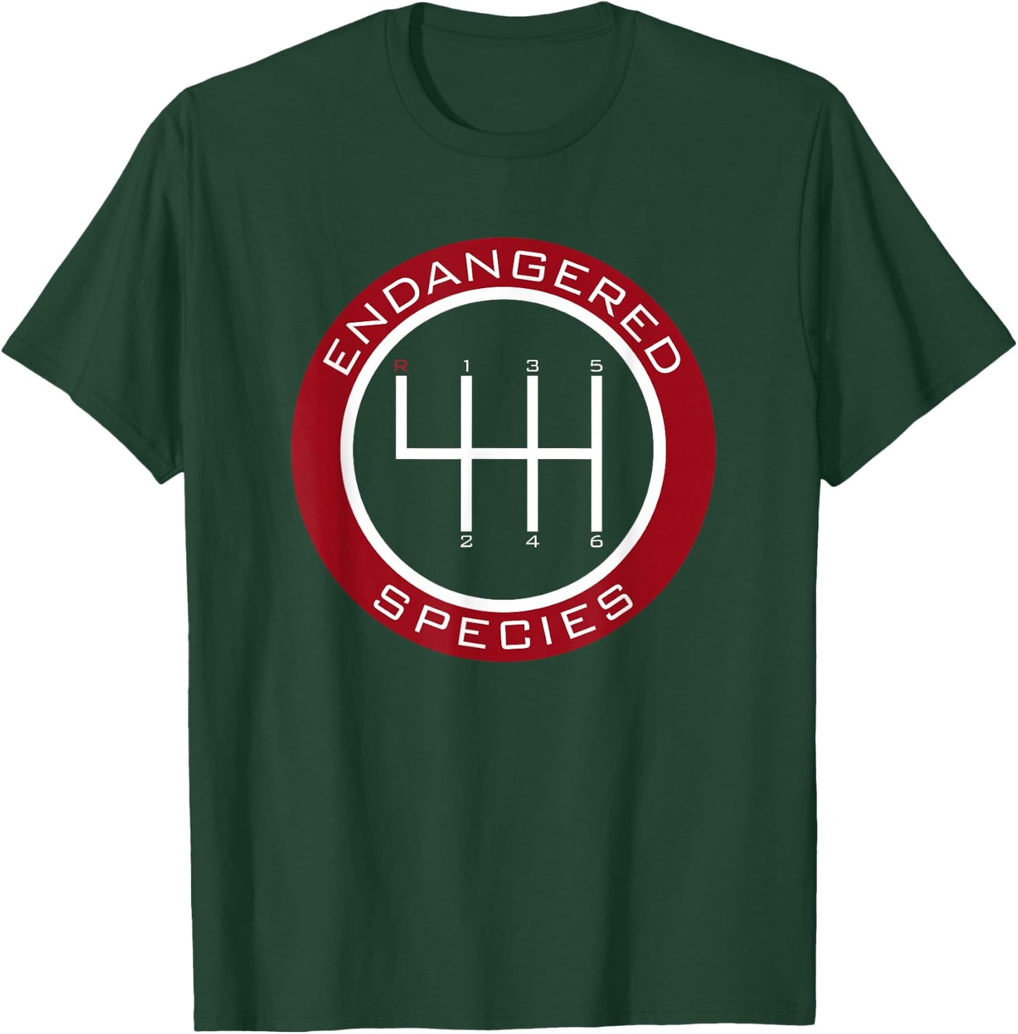 Car Guy, Mechanic, Endangered Species, Manual Shifter T-Shirt - T-Shirt | Forest