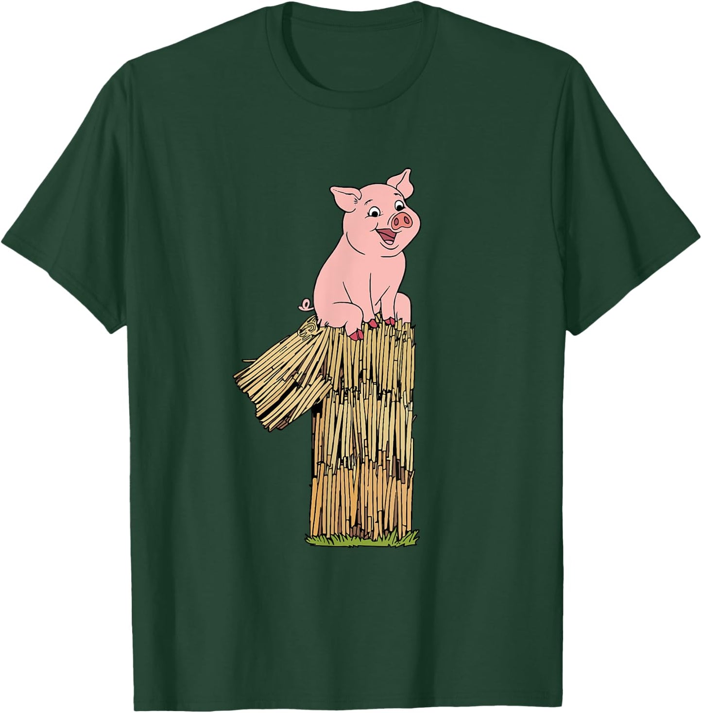 Three Little Pigs Pig 1 Halloween Costume Kids Adults T-Shirt - T-Shirt | Forest
