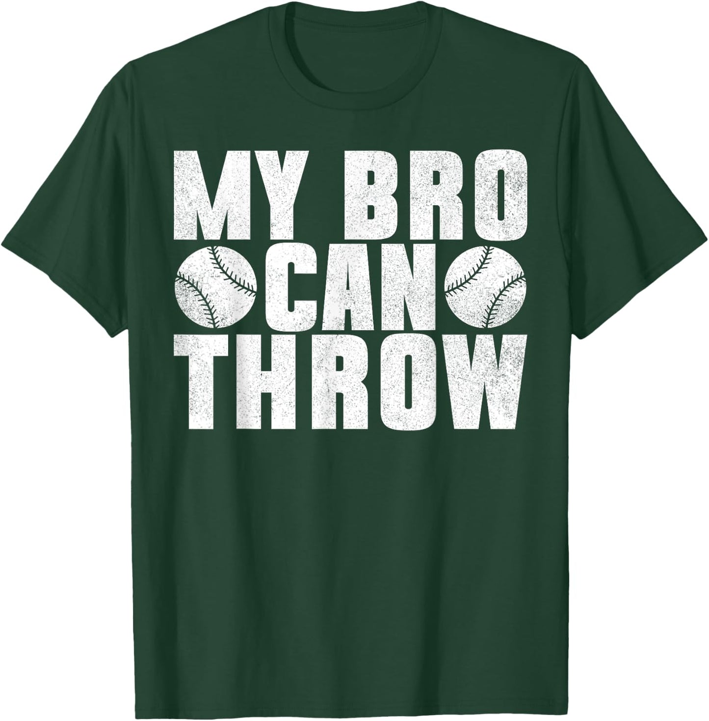 My Bro Can Throw Pitcher Baseball Player Boys T-Shirt - T-Shirt | Forest
