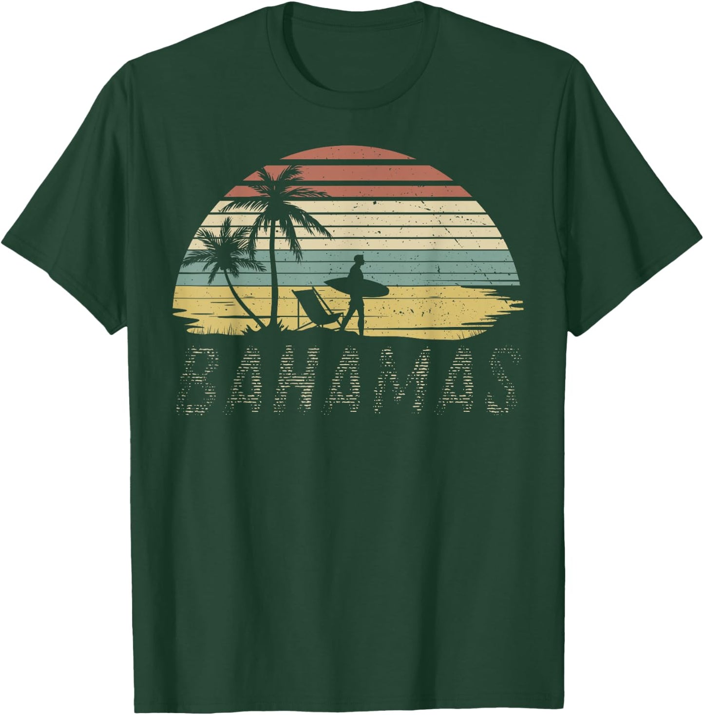 Proud Bahamas Bahamians Flag Gift Design Idea Nassau design T-Shirt - T-Shirt | Forest