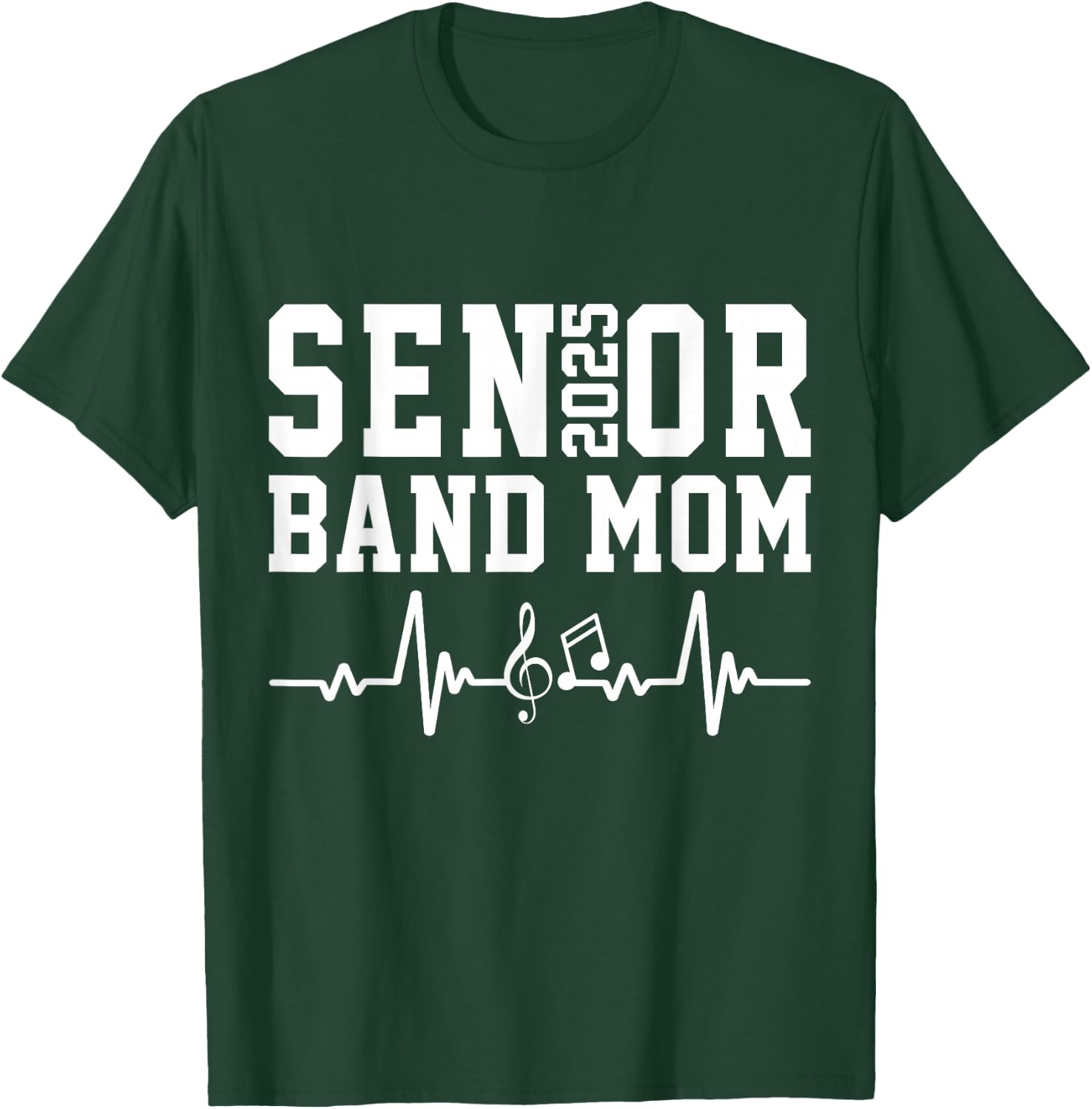 Senior Band Mom 2025 Marching Band Parent Class of 2025 T-Shirt - T-Shirt | Forest