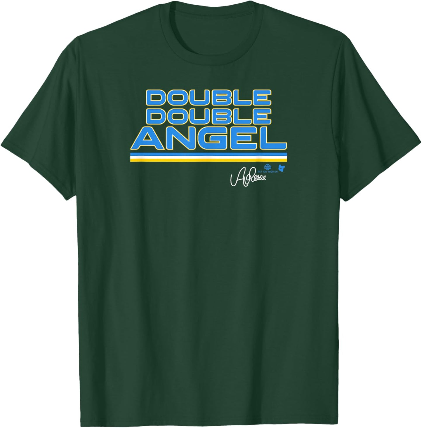 Angel Reese - Double Double Angel - Chicago Basketball T-Shirt - T-Shirt | Forest