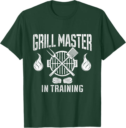 Grill Master In Training Funny BBQ Lover Grilling Barbecue T-Shirt - T-Shirt | Forest