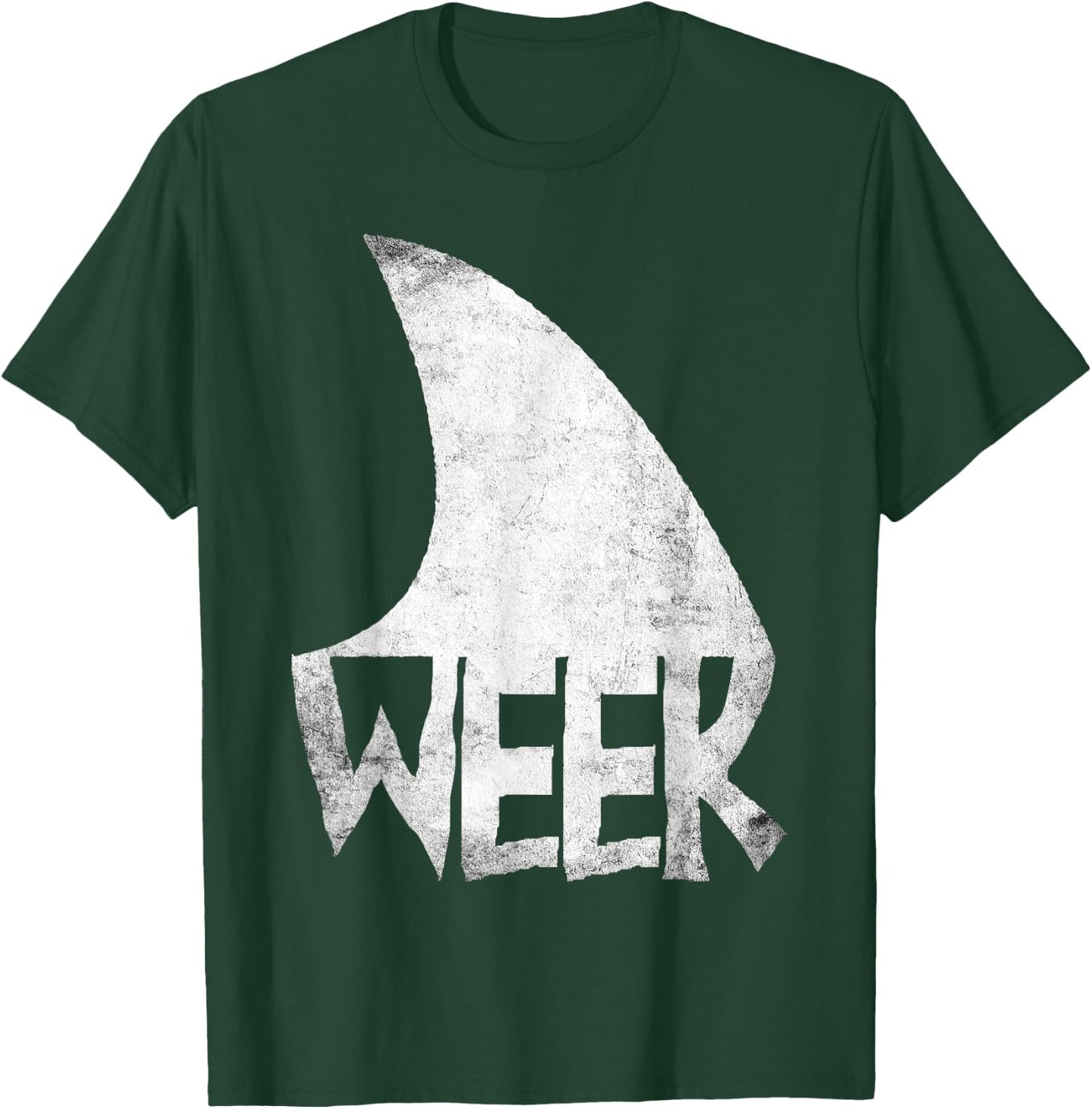 Shark Fin Art Simple Week 2025 Design for Ocean Sharks Lover T-Shirt - T-Shirt | Forest
