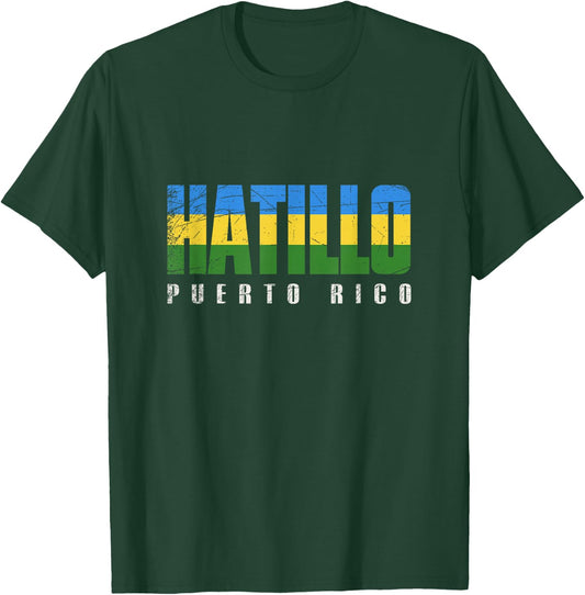 Hatillo City in Puerto Rico, Gurabo Flag T-Shirt - T-Shirt | Forest