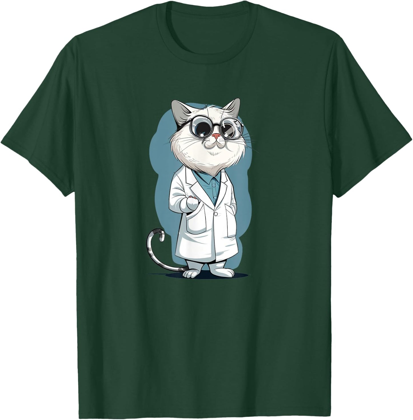Cool Lab Cat for scientific method and Science Lovers T-Shirt - T-Shirt | Forest