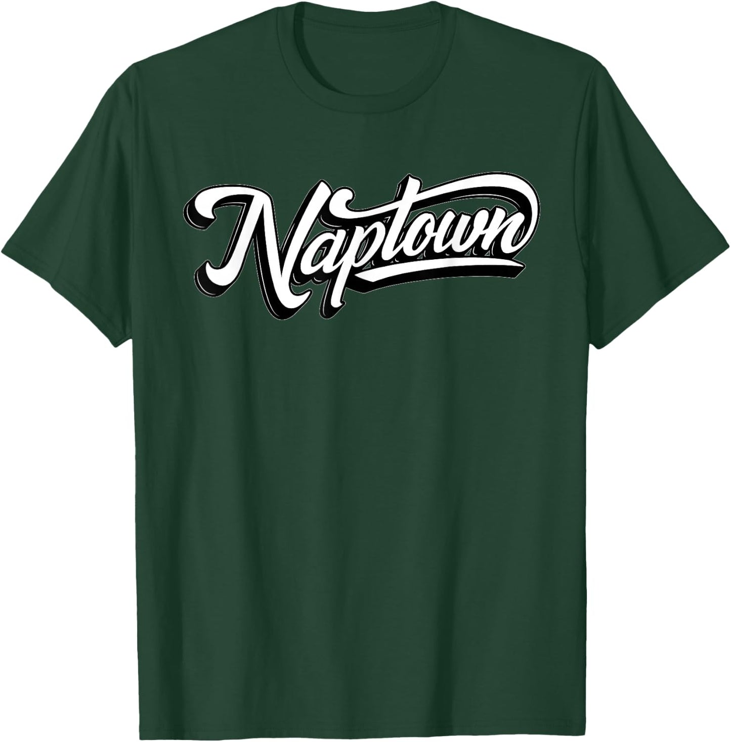 SoIndy's "Naptown" Script Font Indianapolis T-Shirt - T-Shirt | Forest