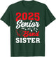 2025 Band Senior Sister Class of 2025 Graduation T-Shirt - T-Shirt | Forest