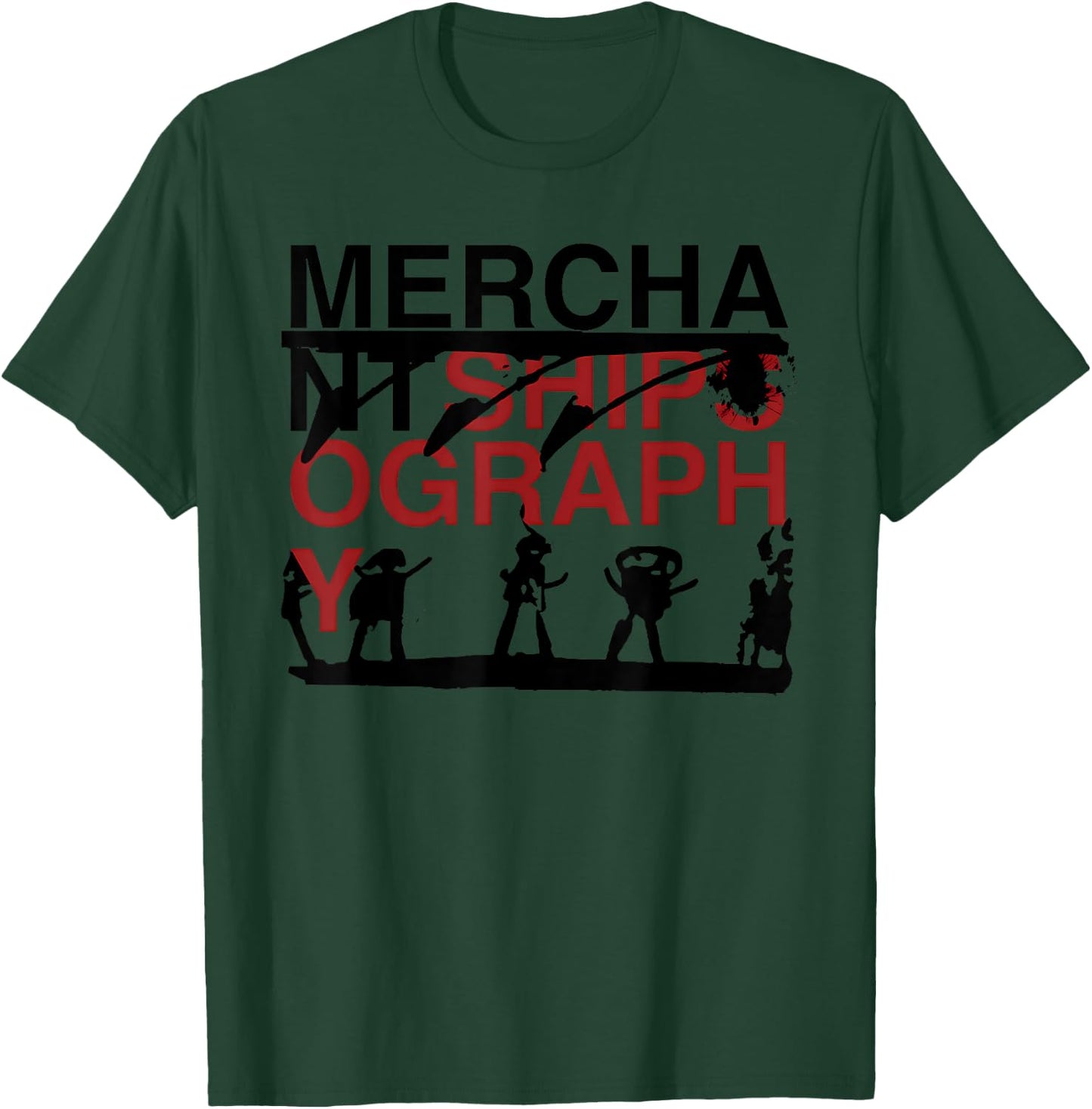 MERCHANT SHIPS OGRAPHY Funny design T-Shirt - T-Shirt | Forest