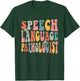 Speech Language Pathologist Speech Therapy SLP Retro Groovy T-Shirt - T-Shirt | Forest