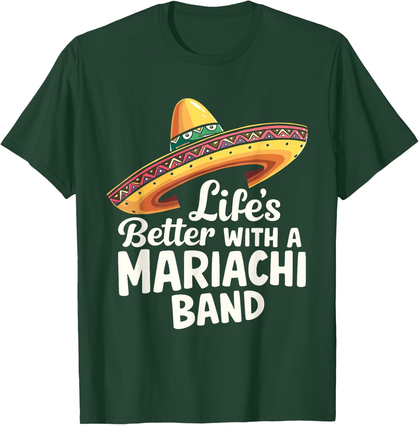 Traditional Mexican Cultural Music Mariachi Lover Fiesta T-Shirt - T-Shirt | Forest