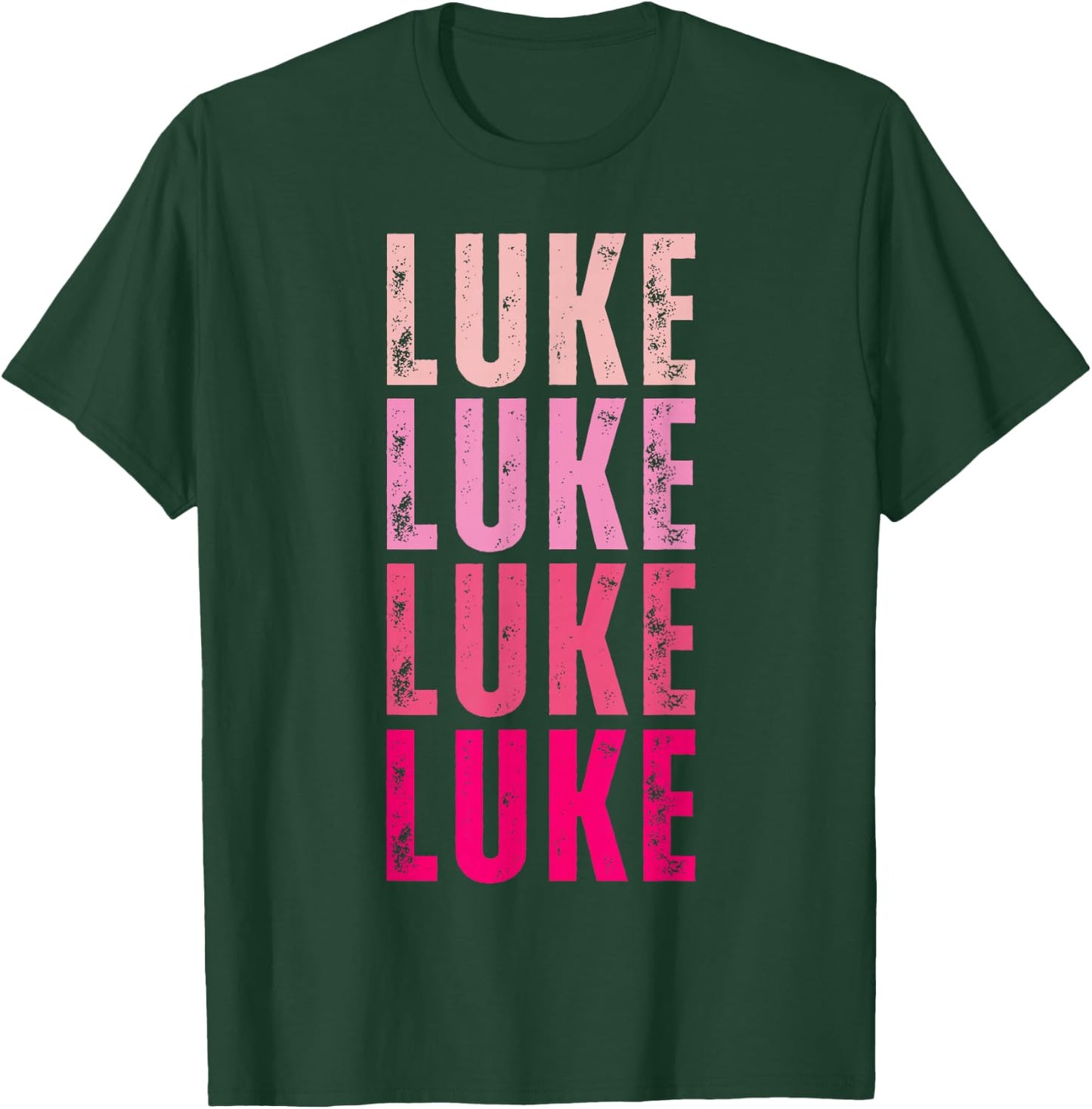 Personalized Name Luke I Love Luke Vintage T-Shirt - T-Shirt | Forest