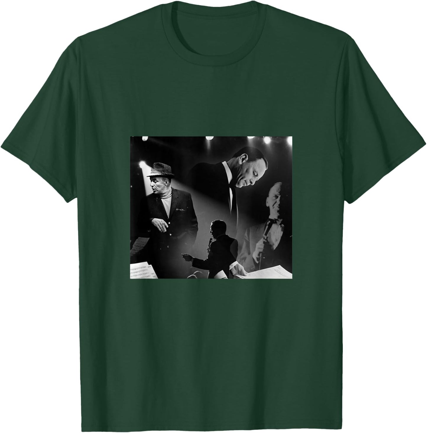 Great Moment Store Frank Sinatra Black -Adults Small Modern Casual T-Shirt - T-Shirt | Forest