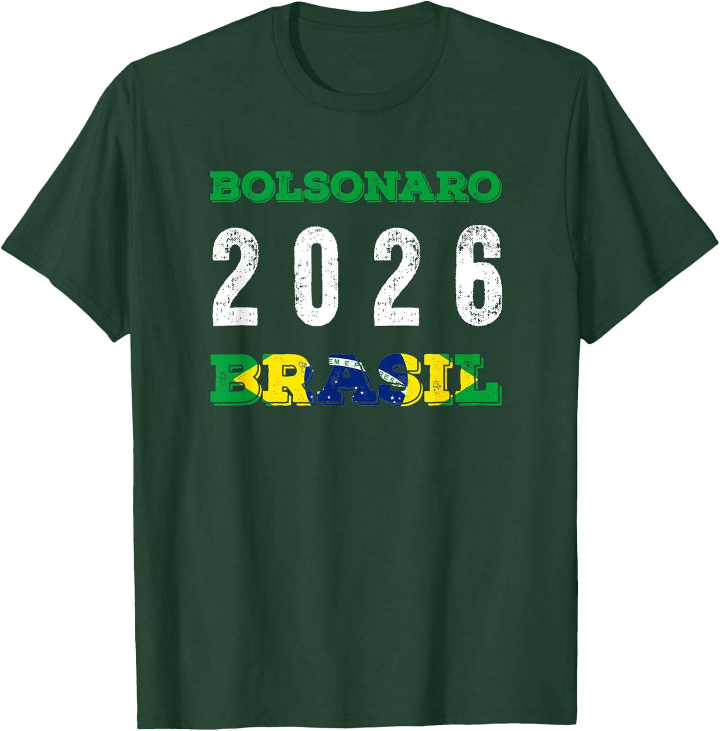 Camiseta Bolsonaro Presidente 2026 Brasil T-Shirt - T-Shirt | Forest