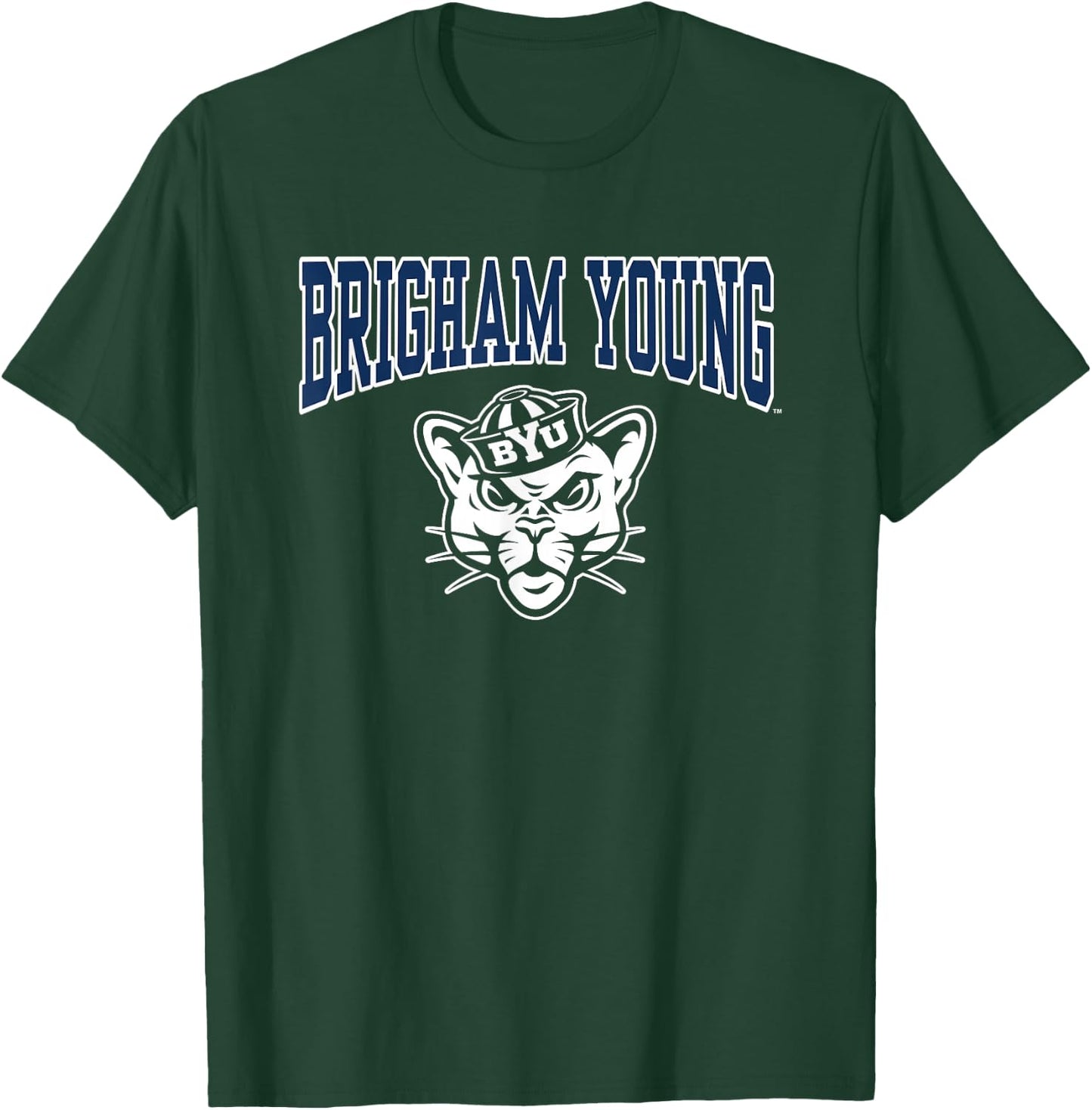 BYU Cougars Cosmo Mascot Blue Officially Licensed T-Shirt - T-Shirt | Forest