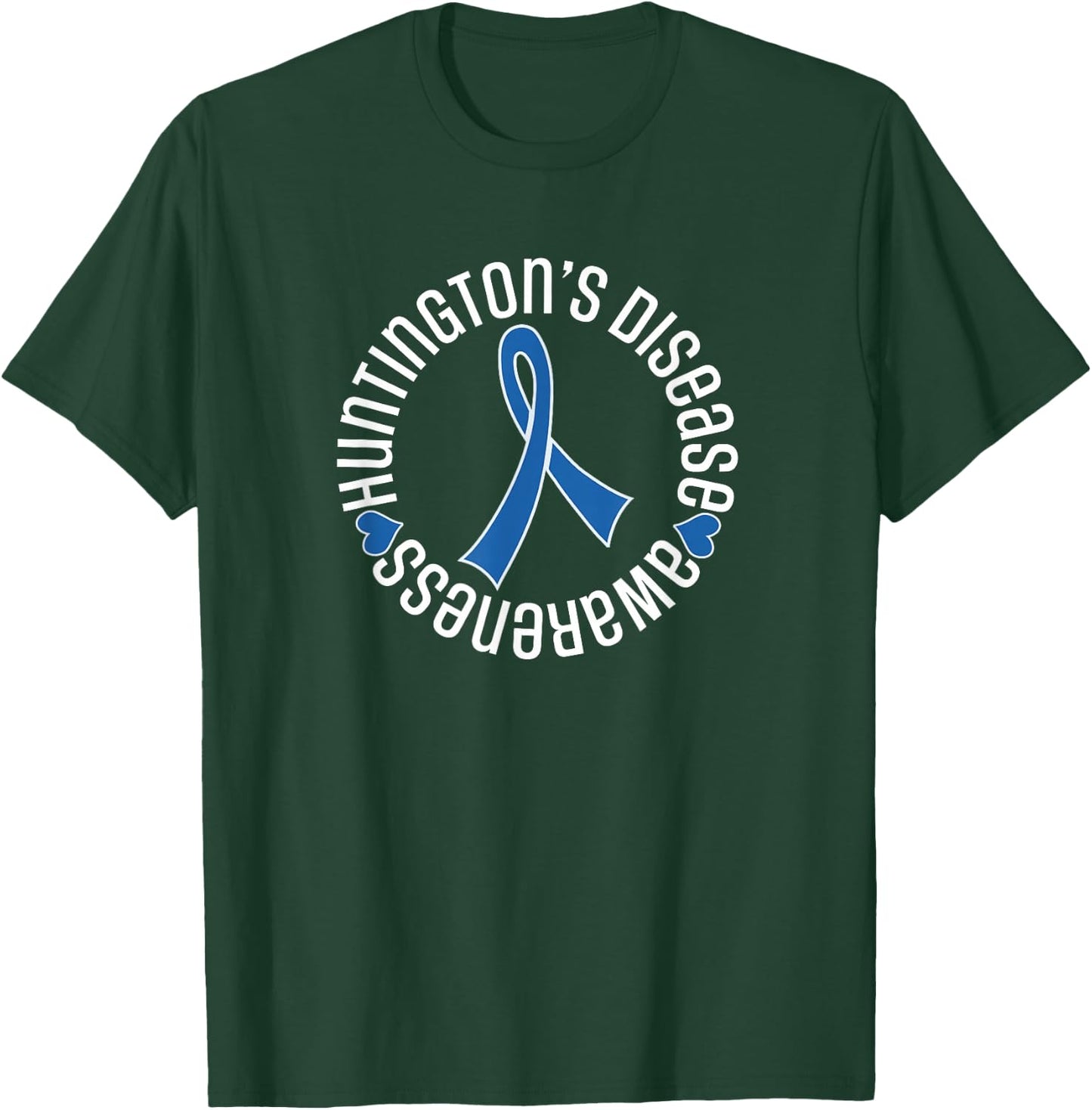 Huntington's Disease Awareness Ribbon Walk T-Shirt - T-Shirt | Forest