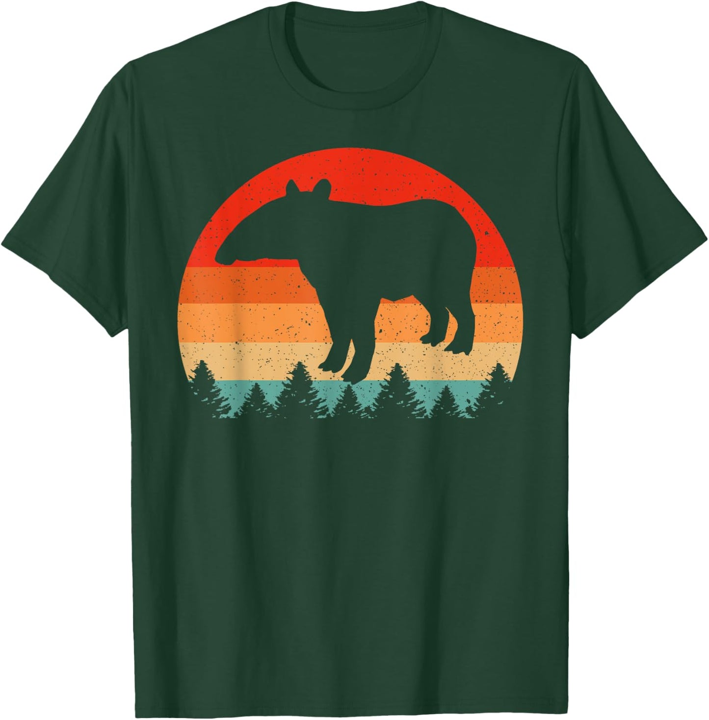 Vintage Retro Tapir Animal Lover Tapir T-Shirt - T-Shirt | Forest