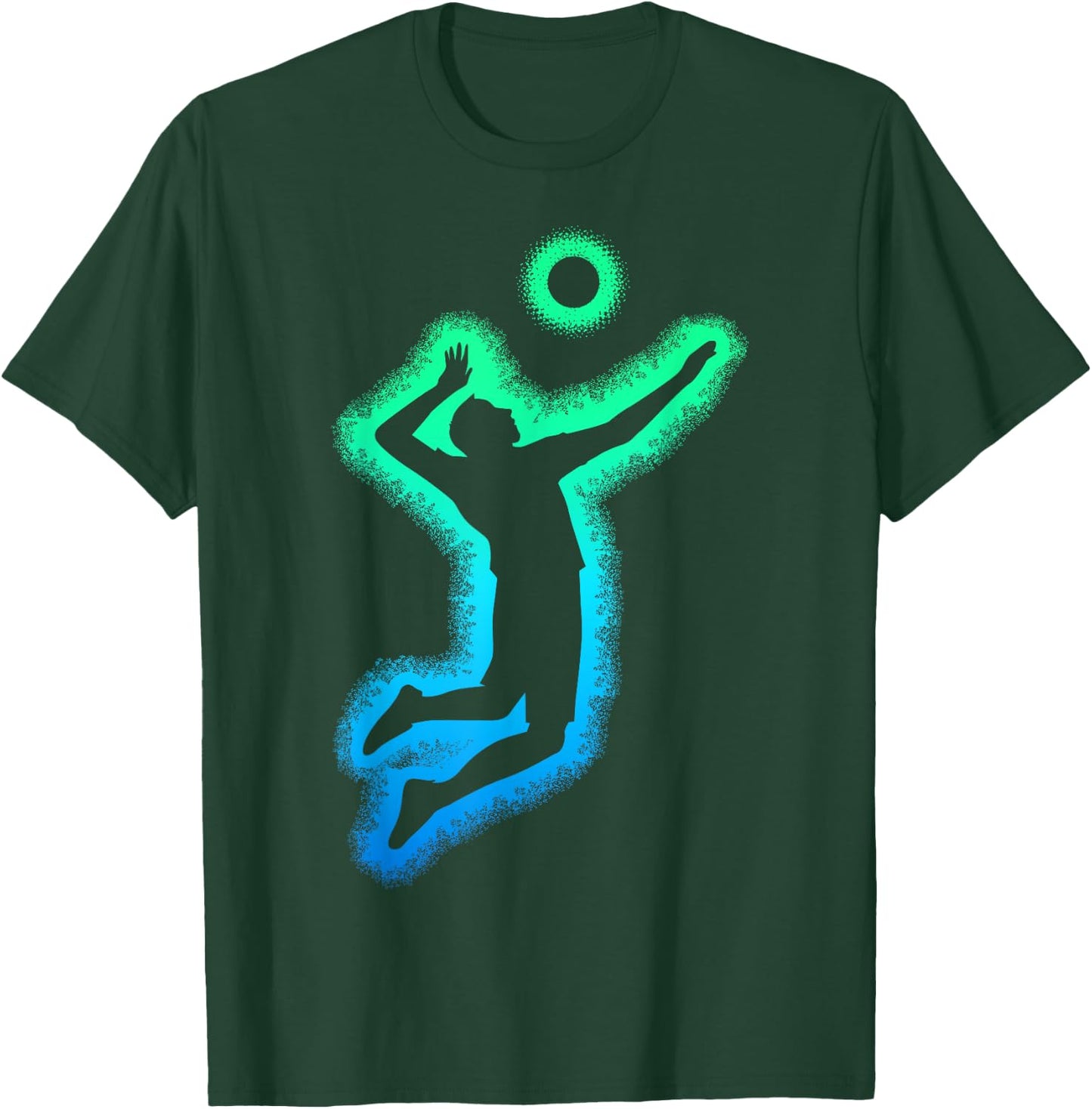 Volleyball Boys Kids Men Youth T-Shirt - T-Shirt | Forest