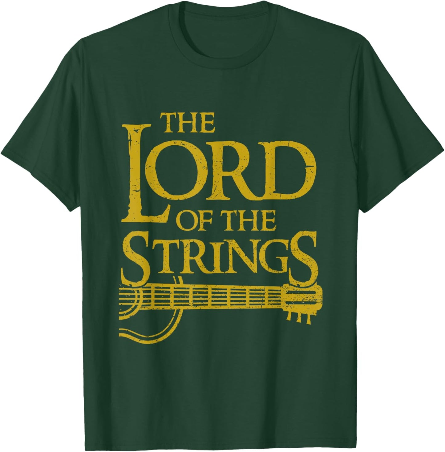 Funny Lord Strings Music Instrument Guitar Player Guitarist T-Shirt - T-Shirt | Forest