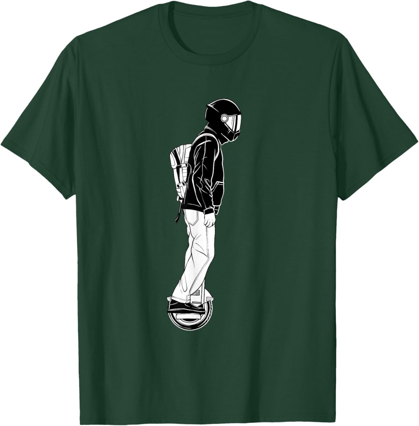 Funny Monowheel Design Women Electric Unicycle EUC T-Shirt - T-Shirt | Forest