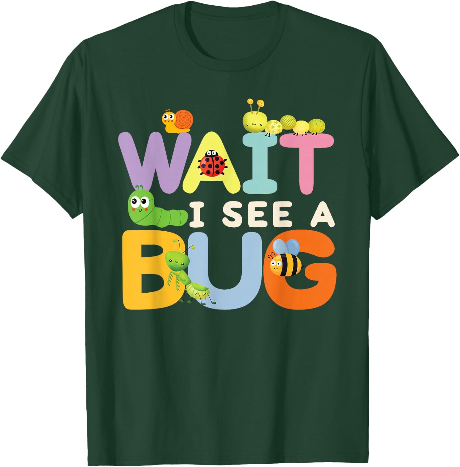 Funny Bug Insects Lovers Entomology Students Boys Girls Kids T-Shirt - T-Shirt | Forest