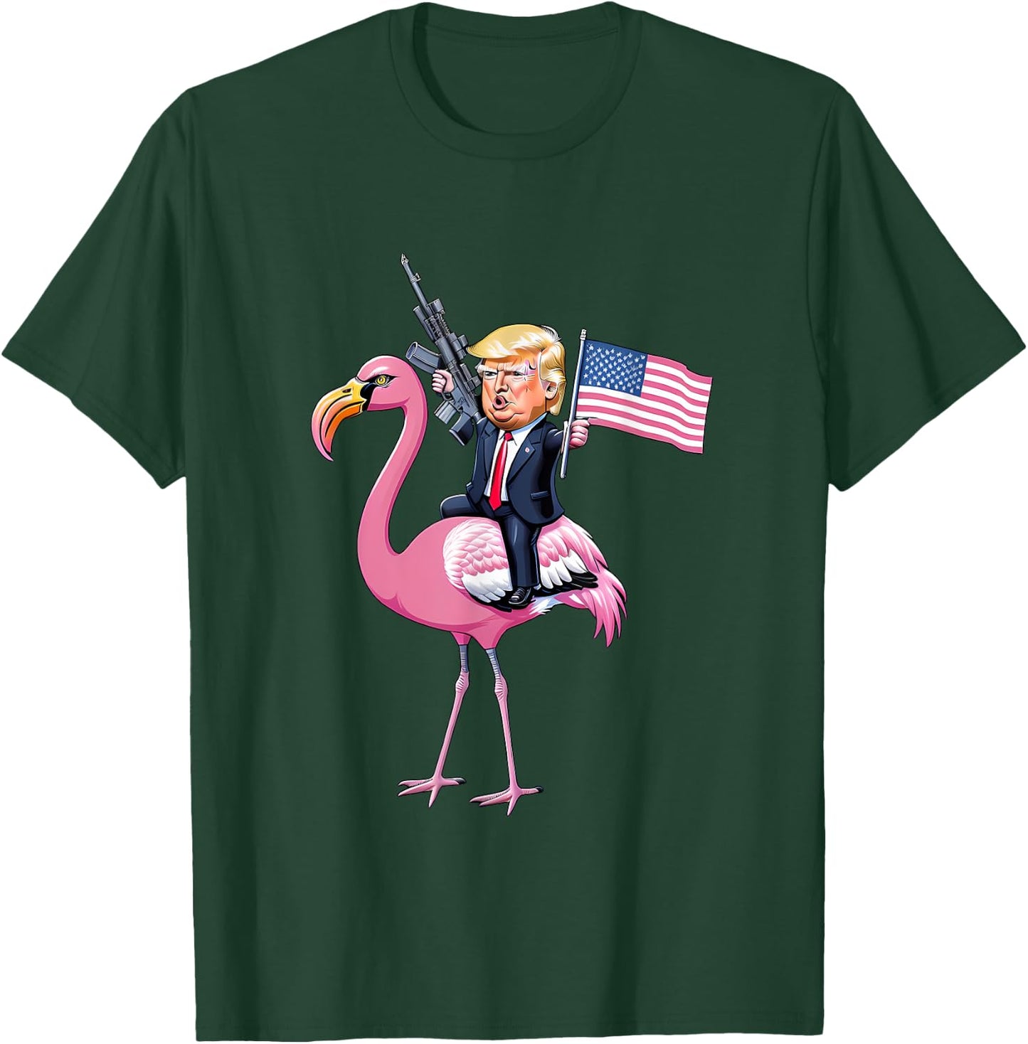 President Donald Trump Flamingo T-Shirt - T-Shirt | Forest