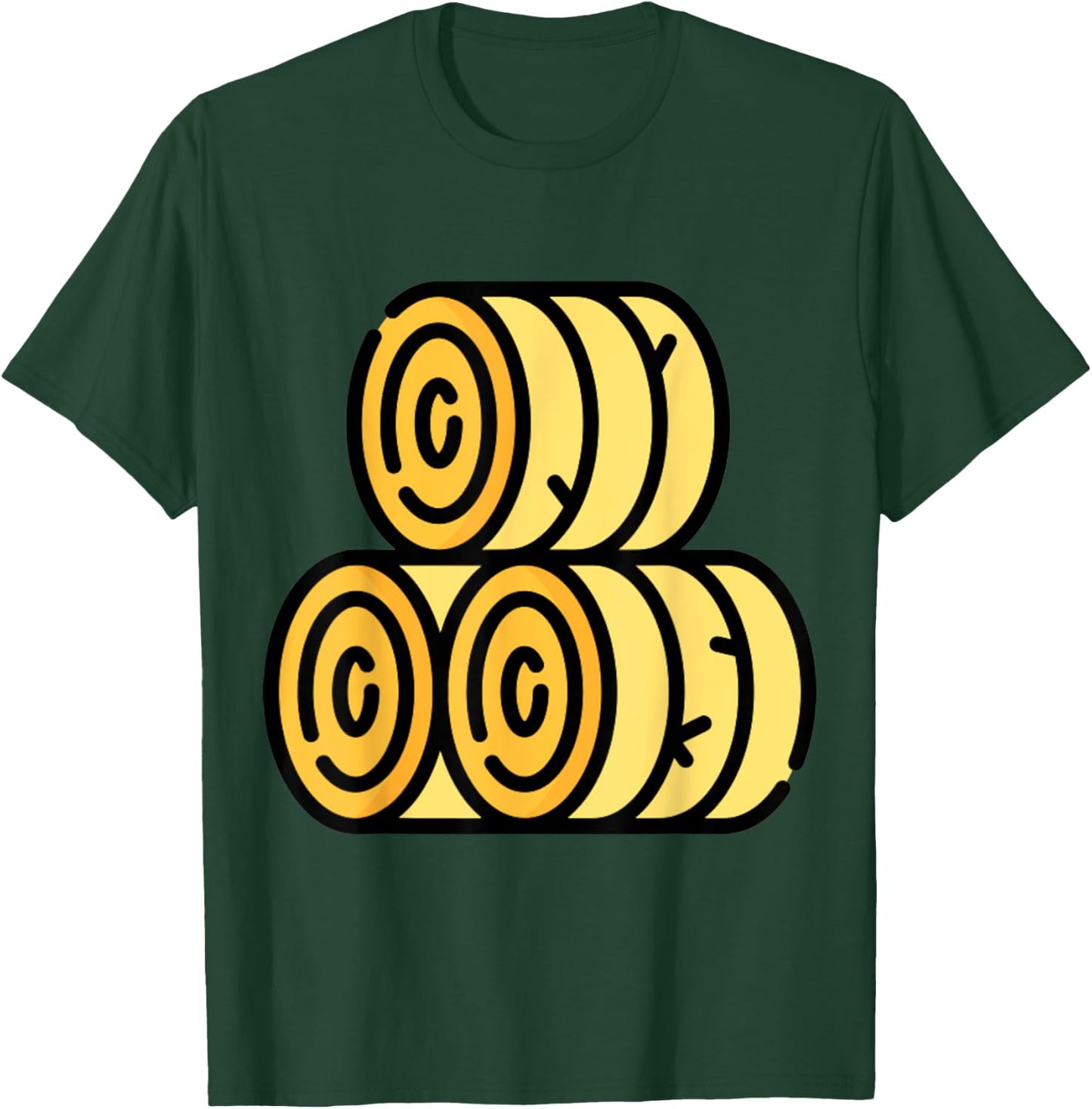 Hay Bale Farm Farming T-Shirt - T-Shirt | Forest