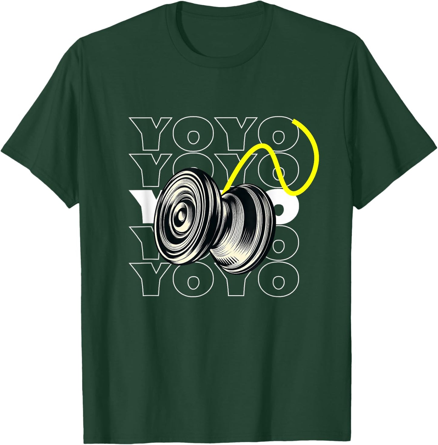 Retro Style Vintage Yoyo Lover Toy Game Pastime YOYO T-Shirt - T-Shirt | Forest