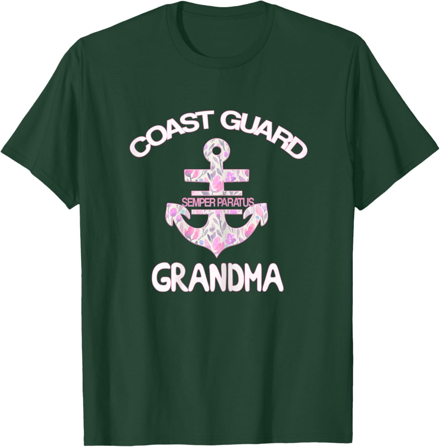 Coast Guard Grandma Granny Teeshirt Gift T-Shirt - T-Shirt | Forest