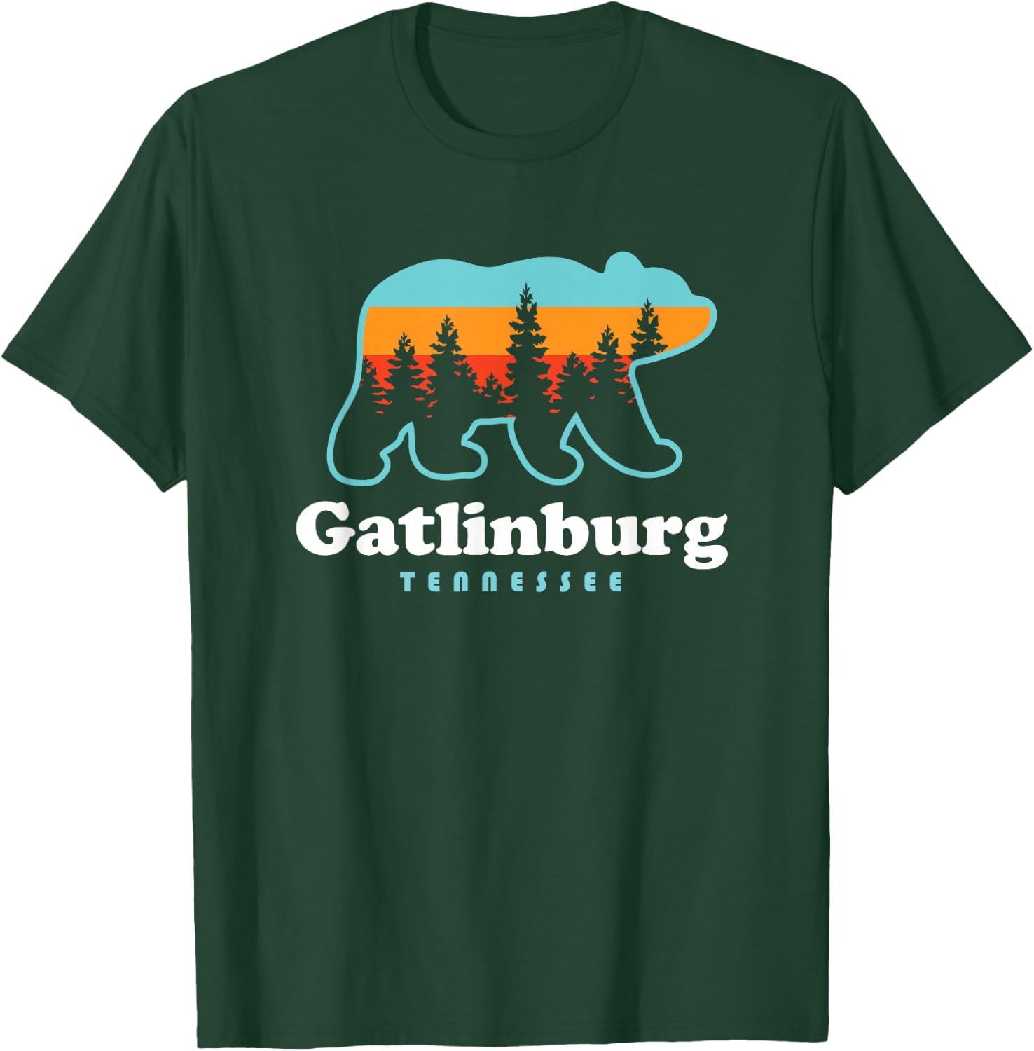 Gatlinburg Tennessee Bear Great Smoky Mountains T-Shirt - T-Shirt | Forest