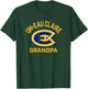 University of Wisconsin-Eau Claire Blugolds Arched Grandpa T-Shirt - T-Shirt | Forest