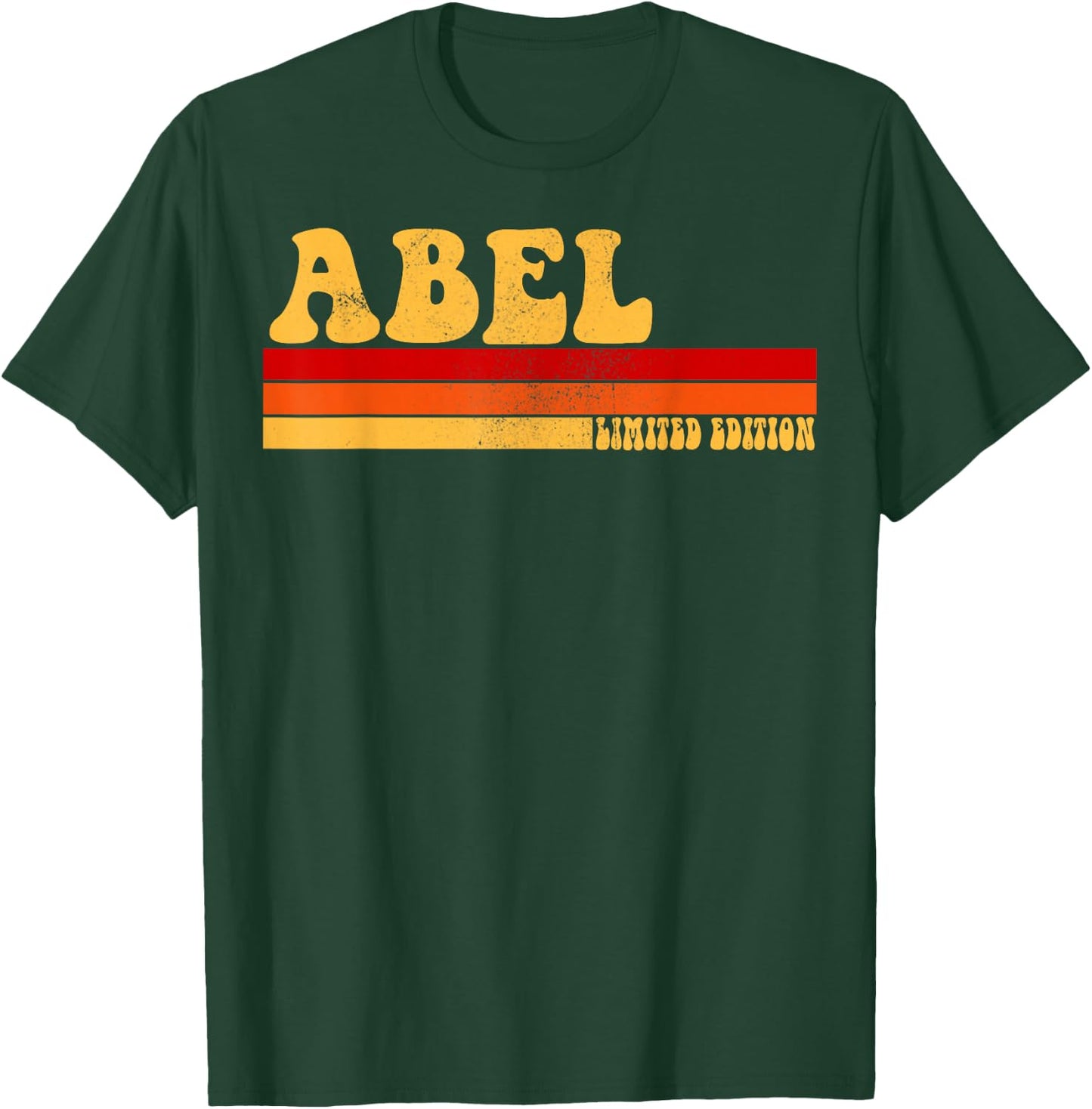 ABEL Name Personalized Idea Men Retro Vintage ABEL T-Shirt - T-Shirt | Forest