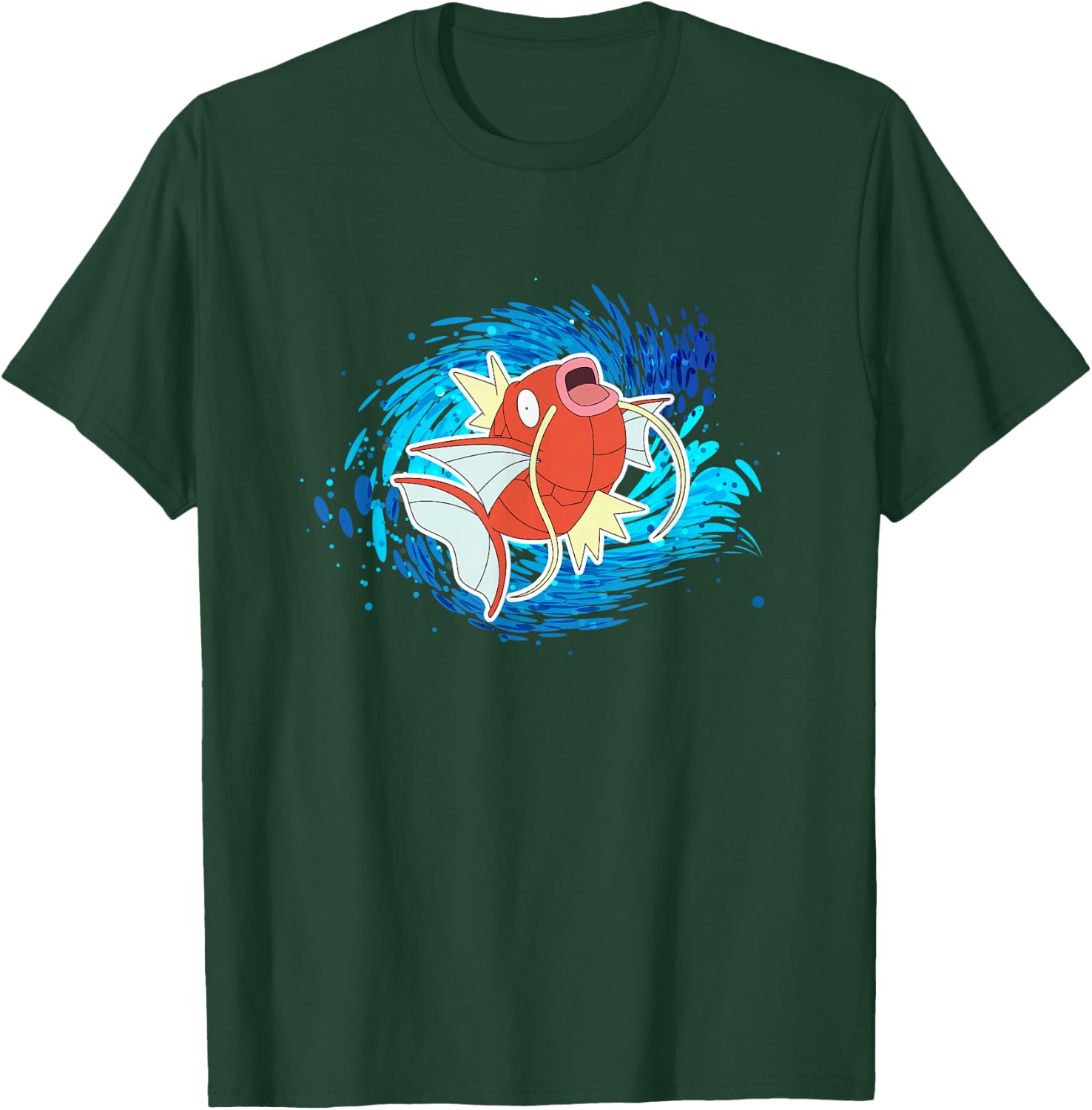 Pokémon Magikarp Using Splash Water Vortex Logo T-Shirt - T-Shirt | Forest