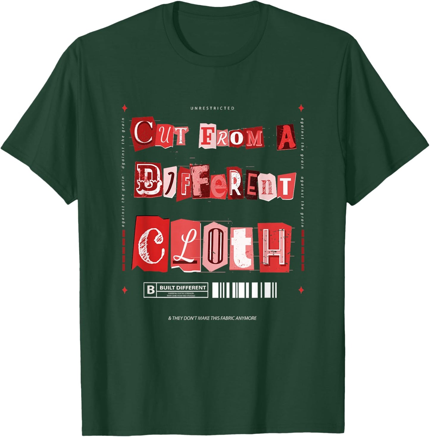 Red Cut from A Different Cloth Red Graphic T-Shirt - T-Shirt | Forest
