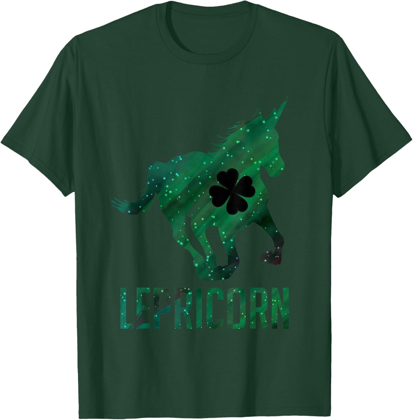 Lepricorn Leprechaun Unicorn Funny St. Patrick's Day Horse T-Shirt - T-Shirt | Forest