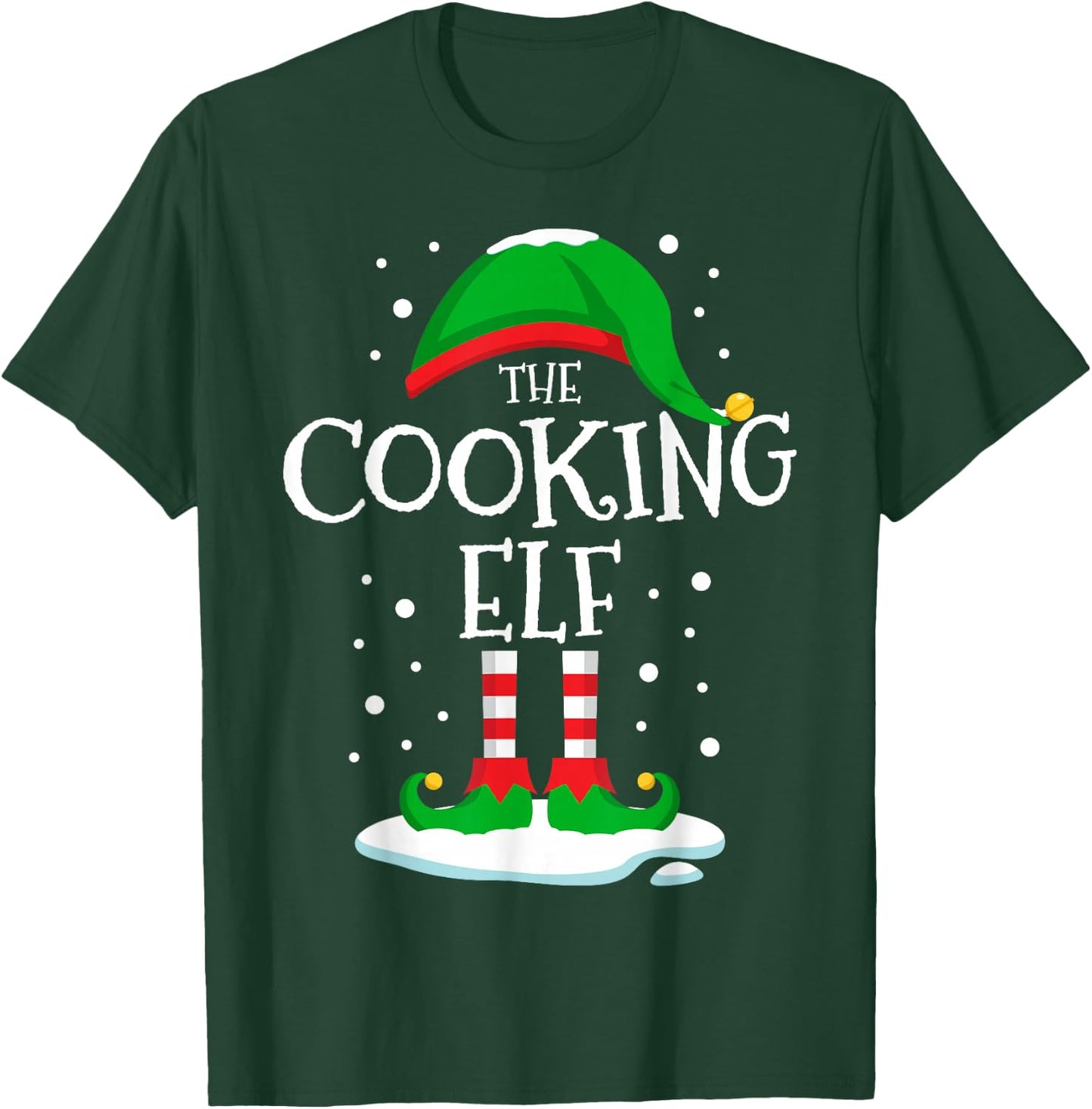 The Cooking Elf Christmas Family Matching Xmas Chef Funny T-Shirt - T-Shirt | Forest