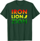 Iron Lion Zion Rasta Reggae Jamaican Rasta T-Shirt - T-Shirt | Forest