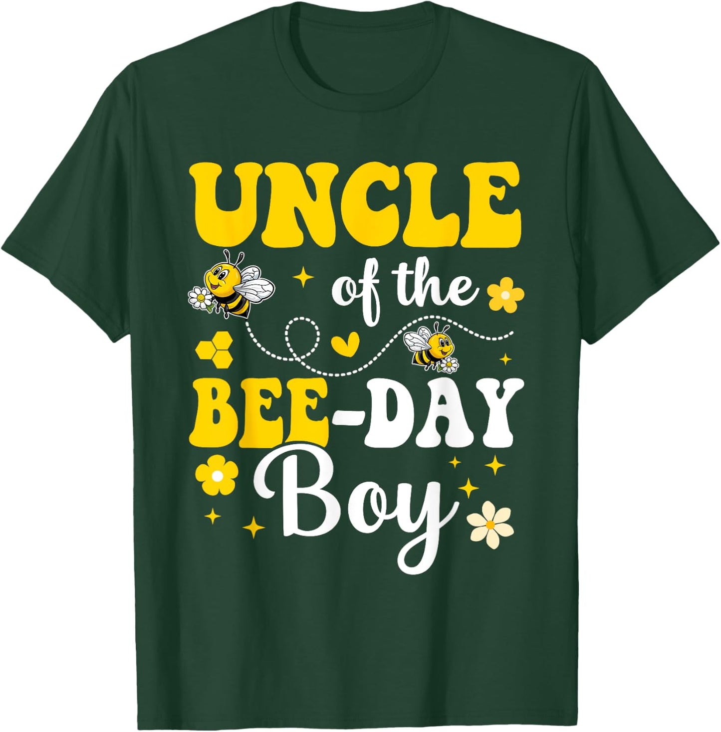 Uncle of The Bee Day Boy Bee Birthday Party Matching Family T-Shirt - T-Shirt | Forest
