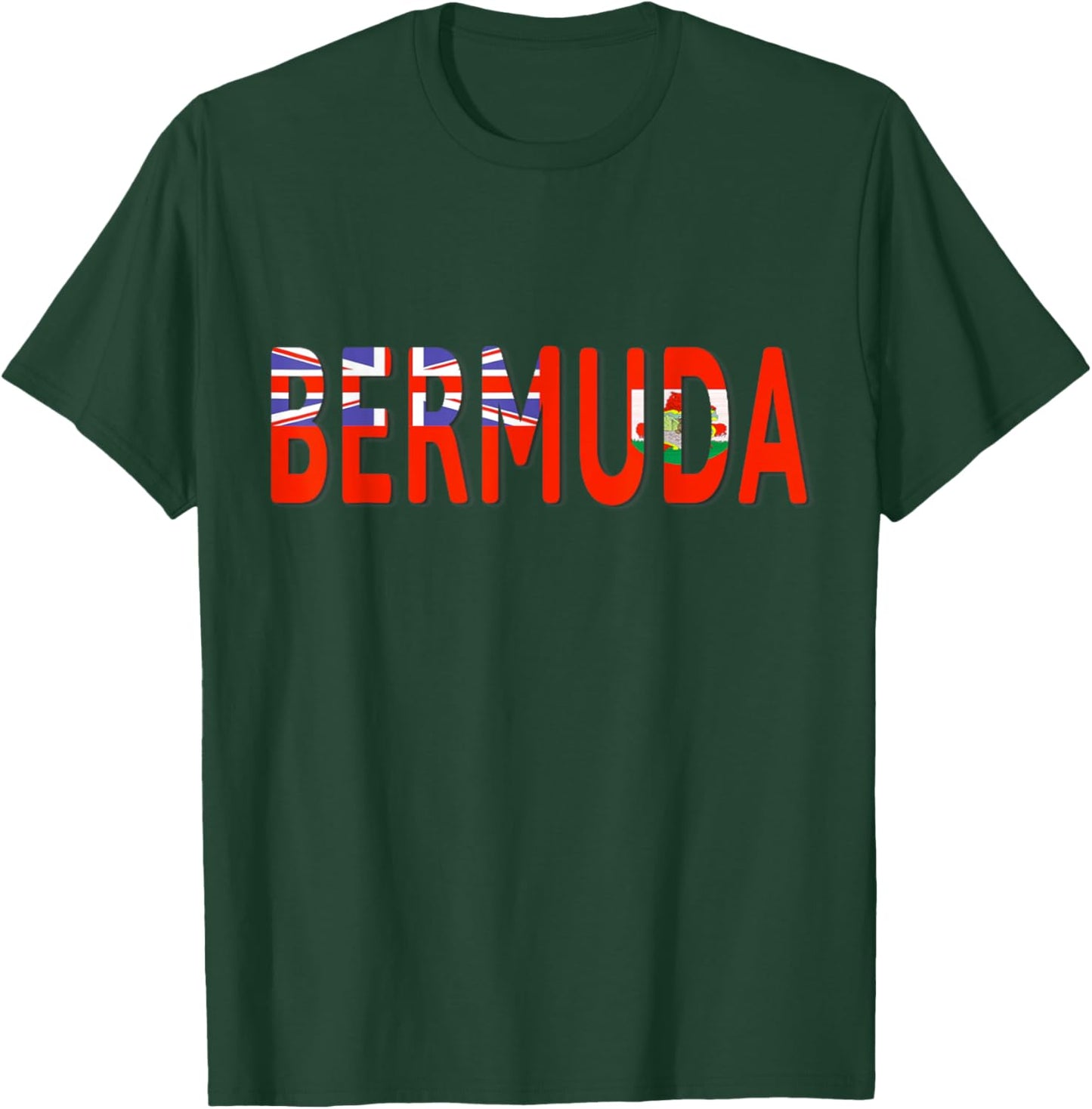 Bermuda Country Flag Colors T-Shirt - T-Shirt | Forest