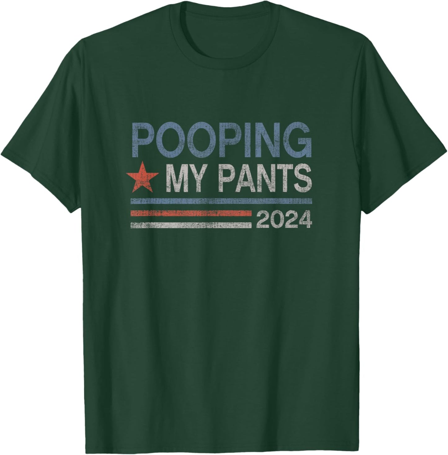 Pooping My Pants 2024 Funny Toilet Humor Adult Humor Meme , Small, Black T-Shirt - T-Shirt | Forest