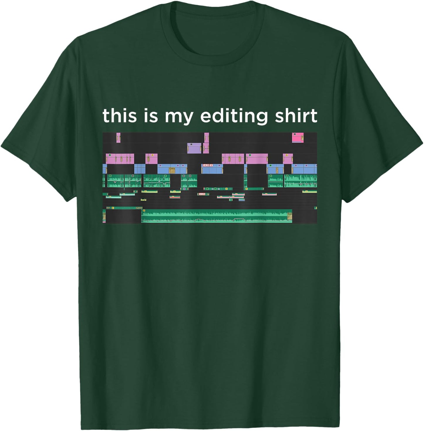 Video Editing Software Film Editor Video Editing Equipment T-Shirt - T-Shirt | Forest