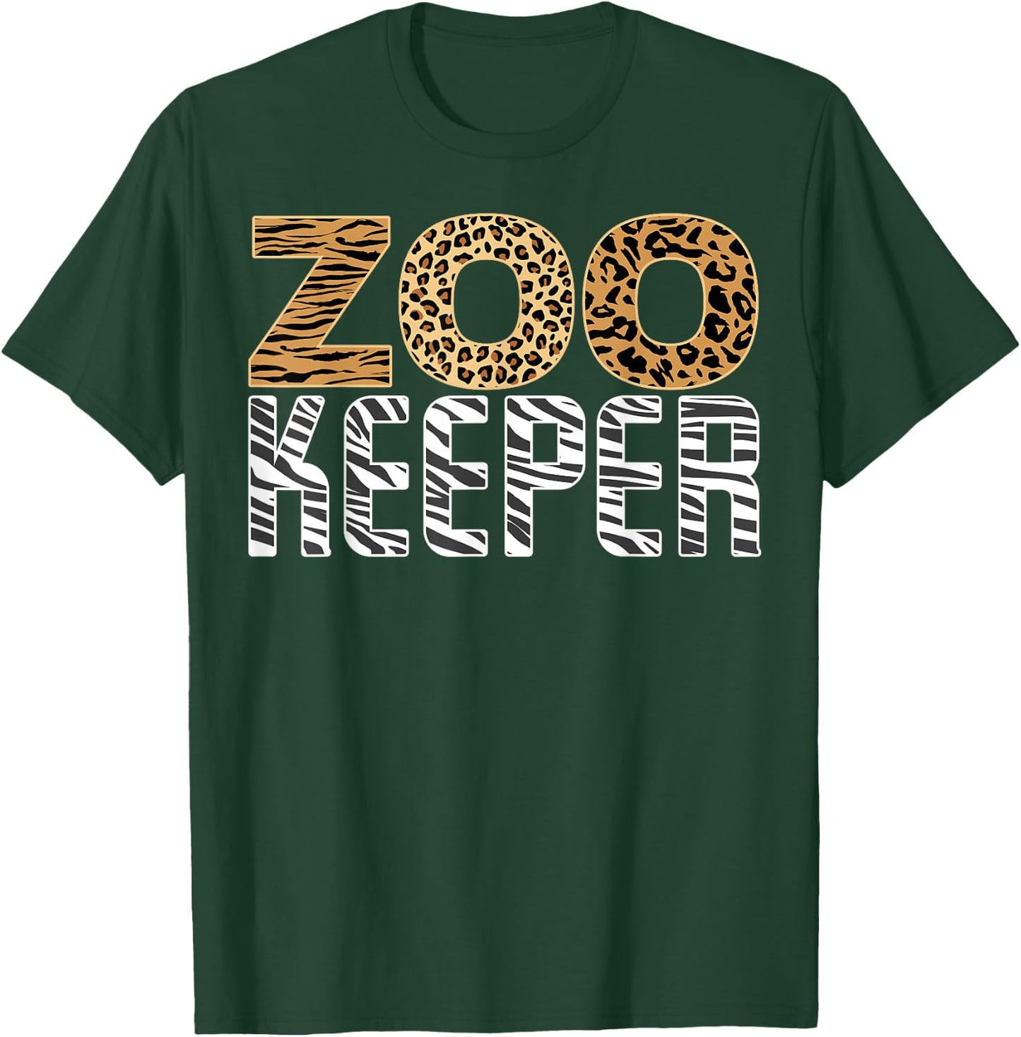 Zookeeper Costume Halloween Wildlife Zoo Keeper T-Shirt - T-Shirt | Forest