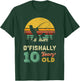 10 Years Old Fishing Gift 10 yo Ten Year Old 10th Birthday T-Shirt - T-Shirt | Forest