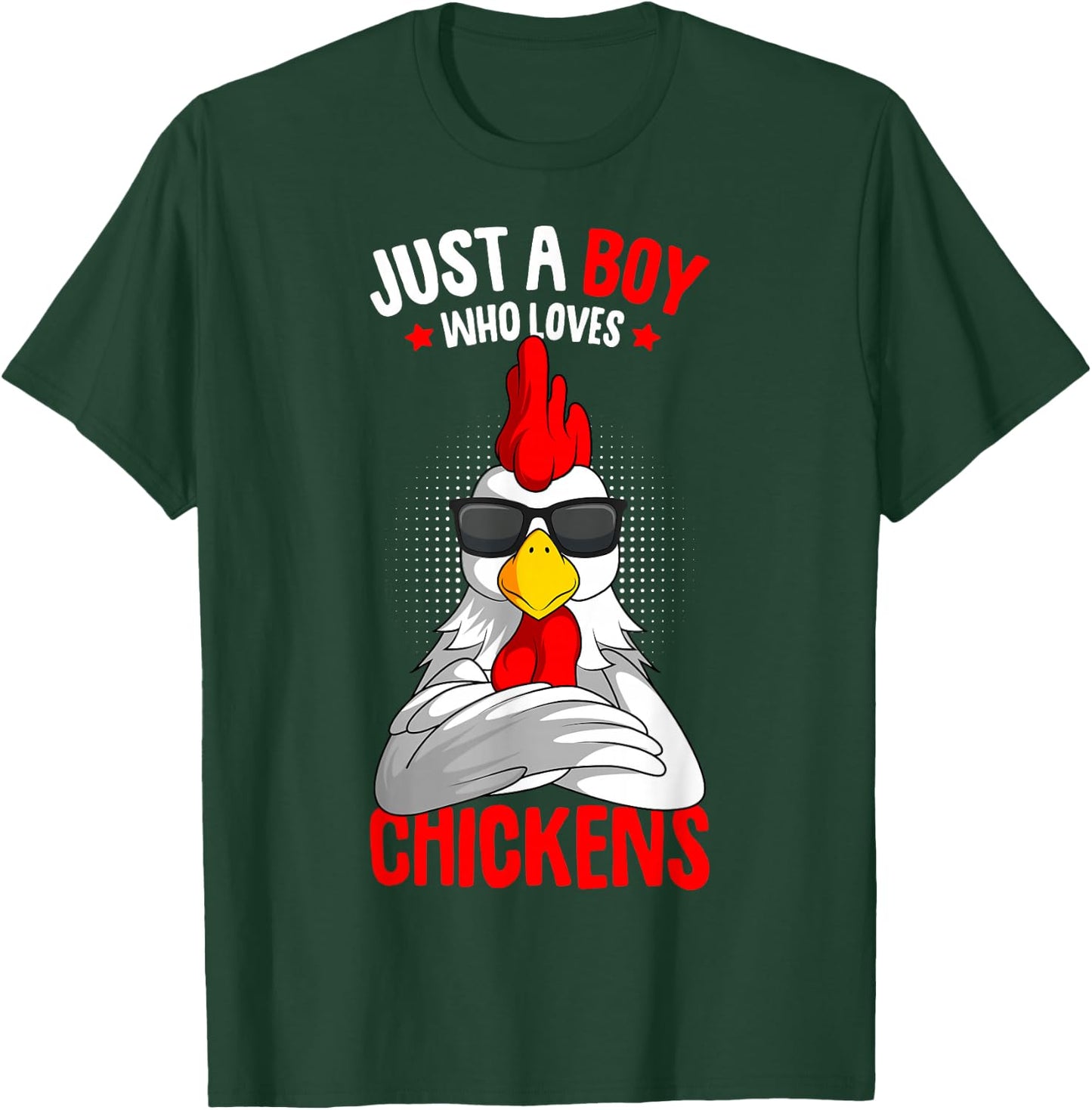 Just a Boy who loves Chickens T-Shirt - T-Shirt | Forest