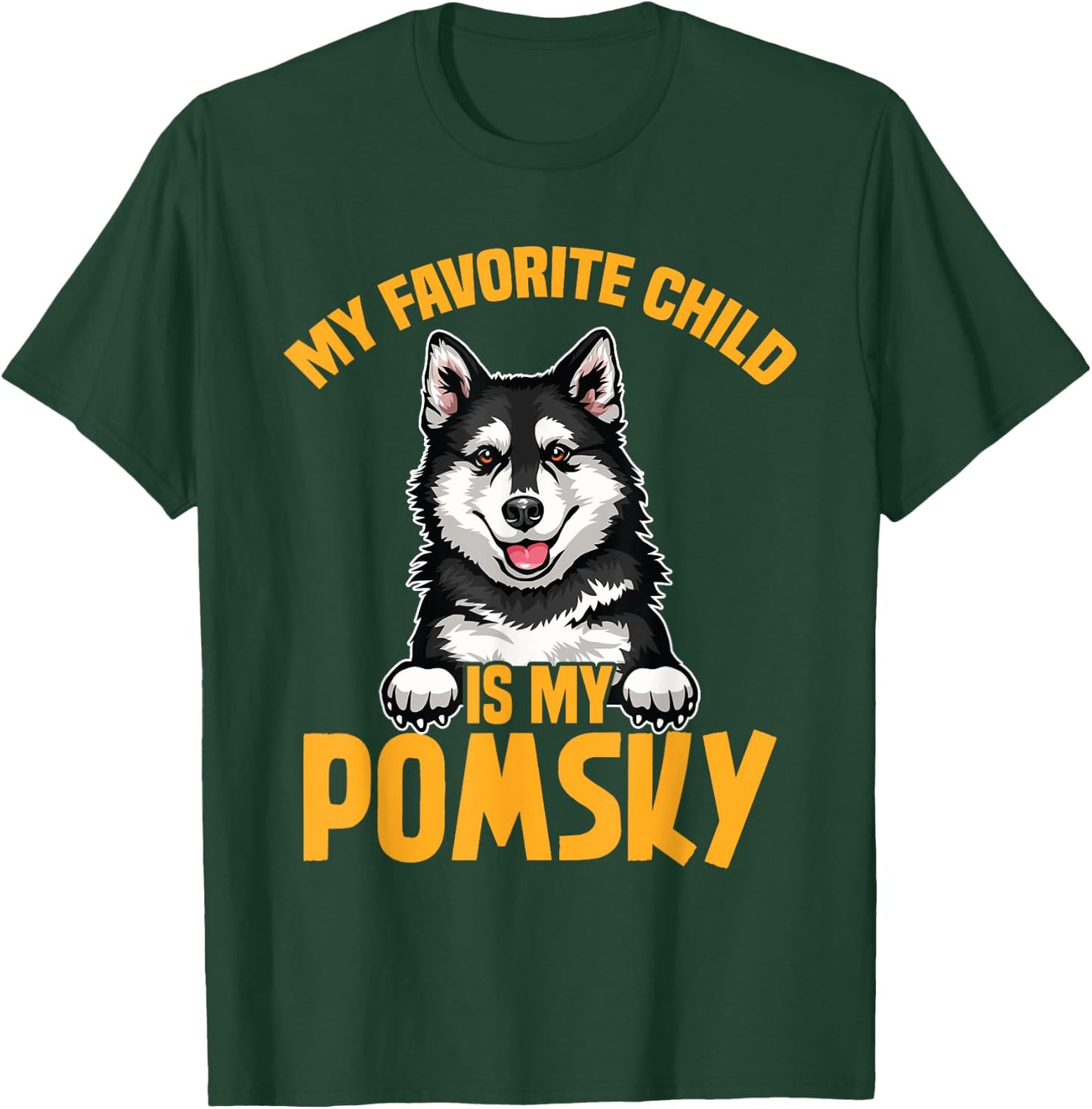 Pomsky Mom Stuffed Animal Pomsky Owner Dog Lover Pomsky T-Shirt - T-Shirt | Forest