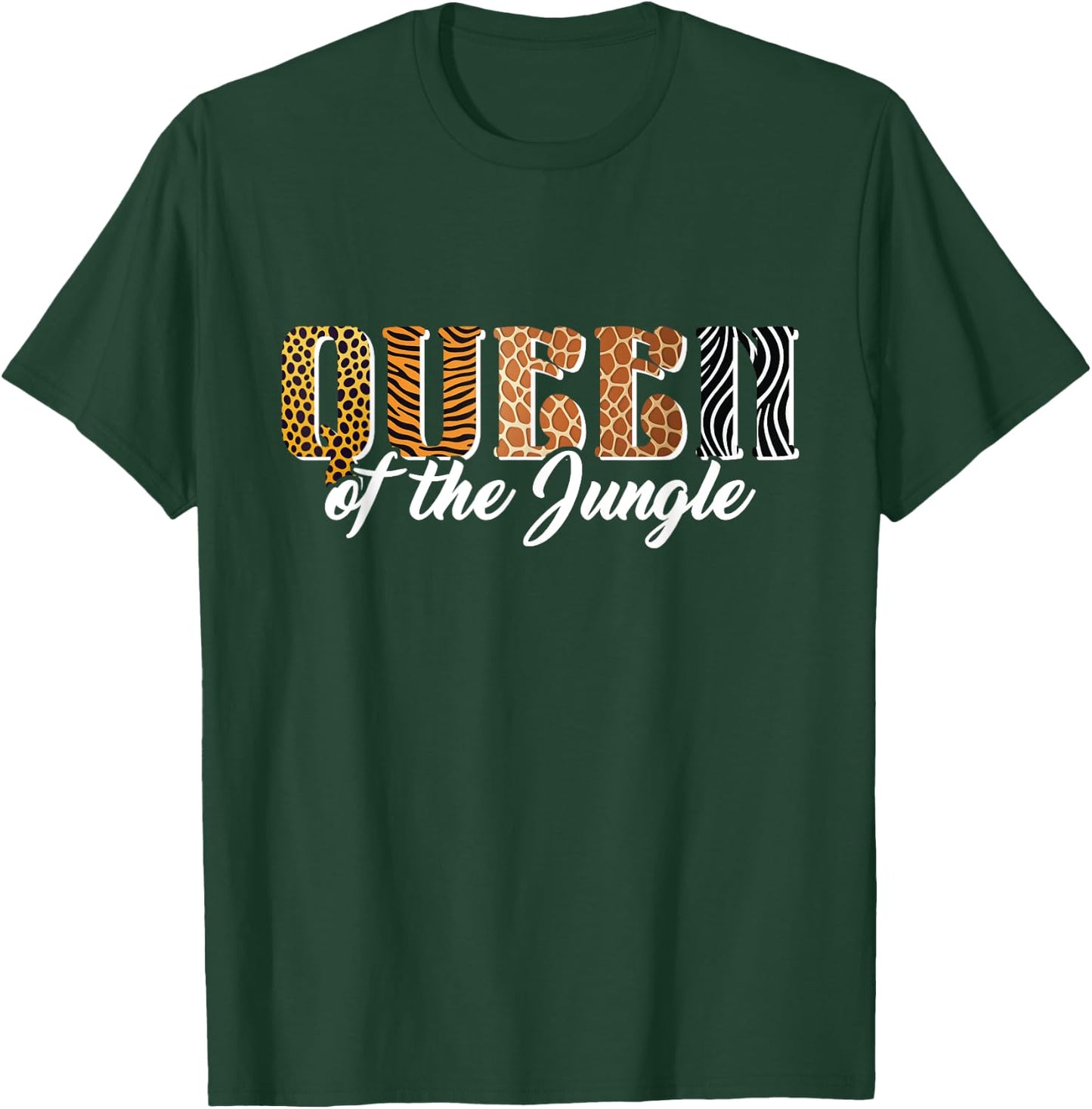 Queen of the Jungle Safari Animal Birthday Matching Women T-Shirt - T-Shirt | Forest