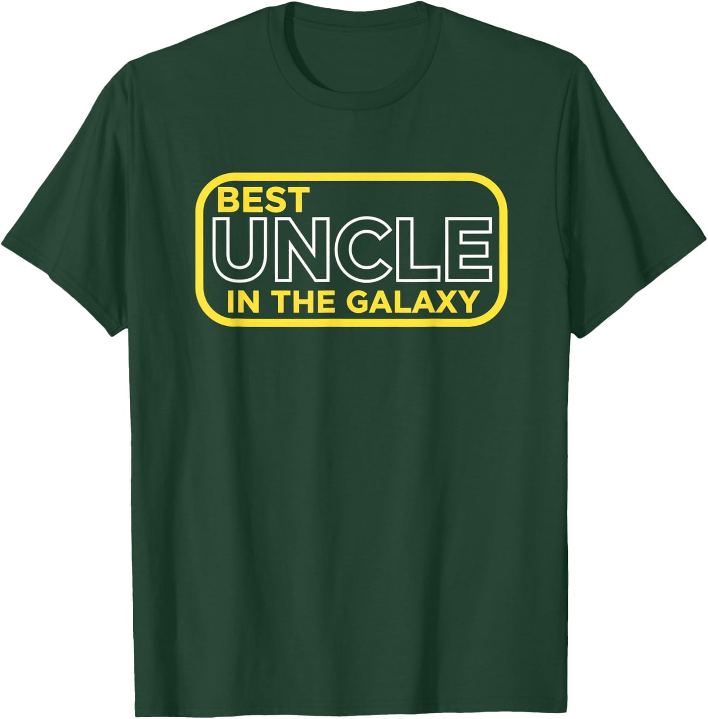 Uncle, Best Uncle in The Galaxy Retro Badge for Cool, Funny T-Shirt - T-Shirt | Forest