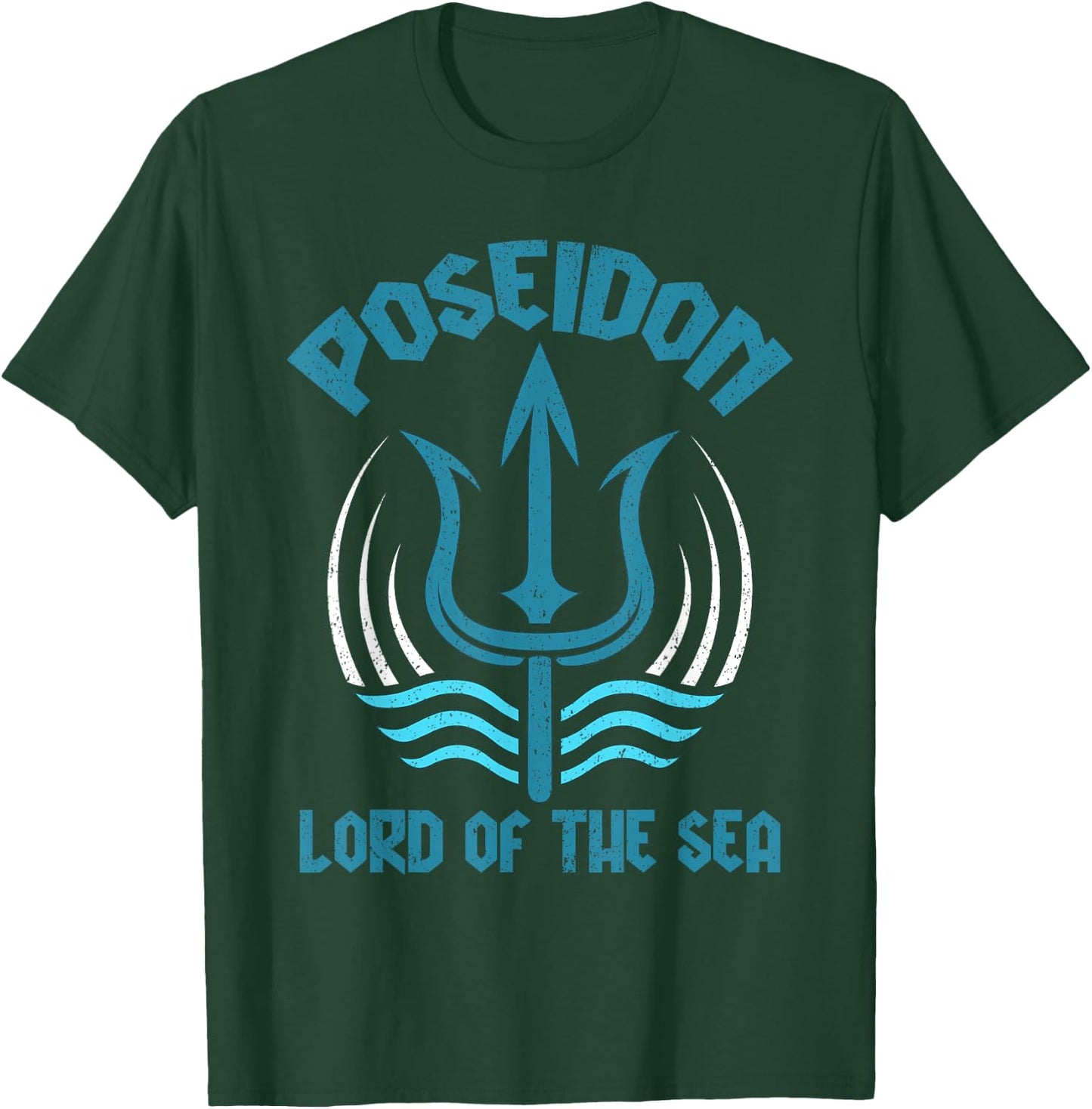 Poseidon Trident Shirt Lord of the Sea Greek God Symbol T-Shirt - T-Shirt | Forest