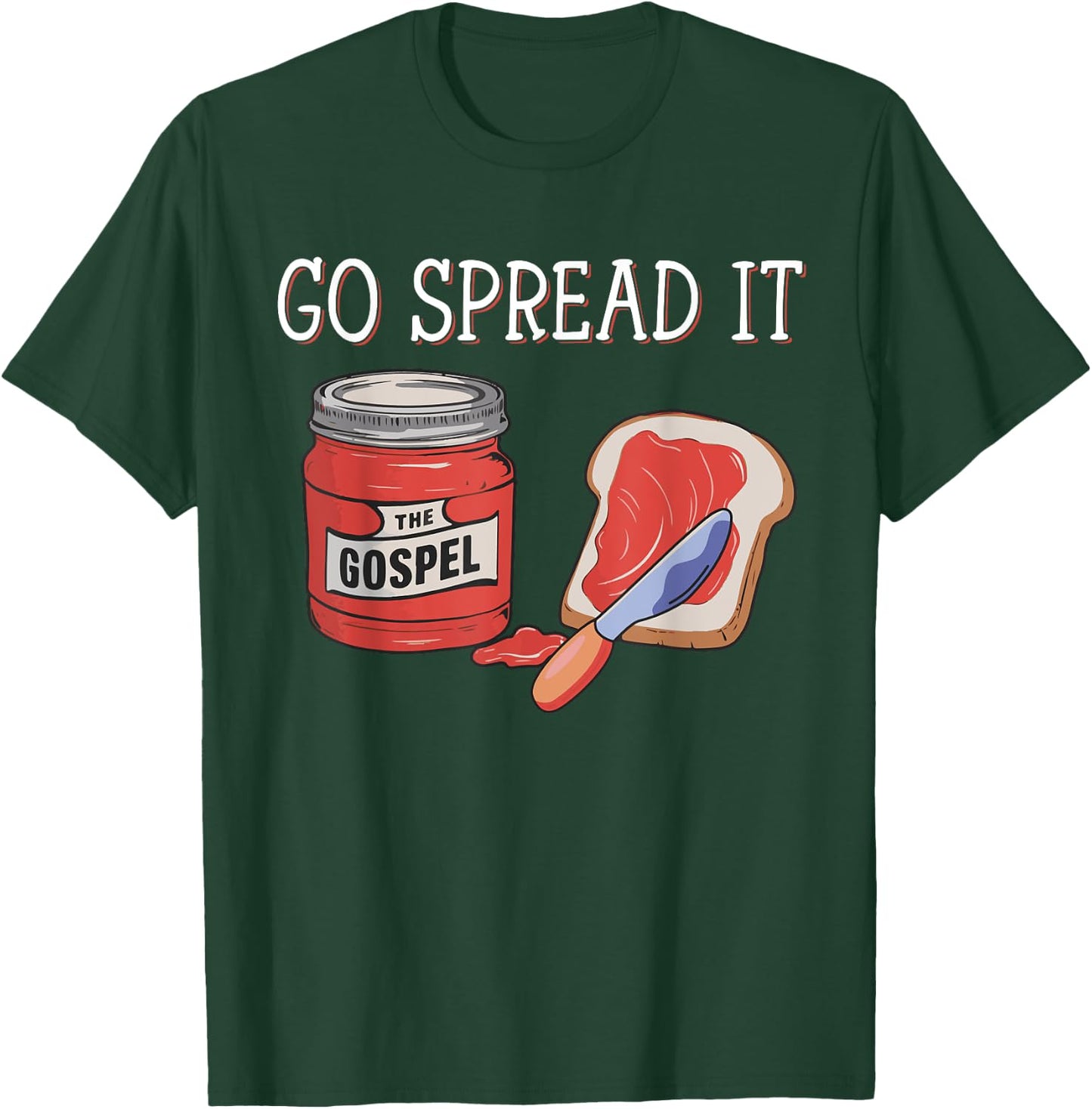 Go Spread It The Gospel , Small, Black T-Shirt - T-Shirt | Forest